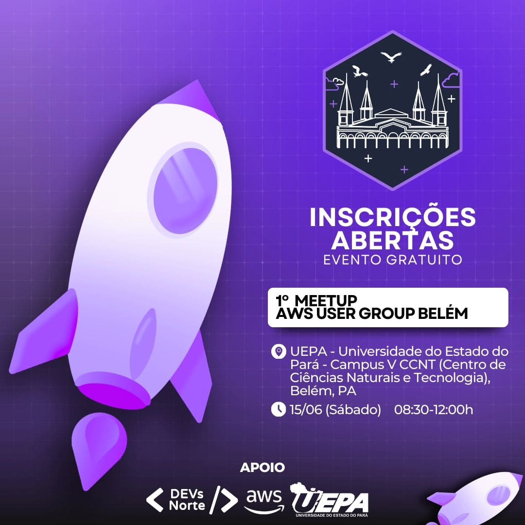 1° Meetup AWS User Group Belém com Devs Norte